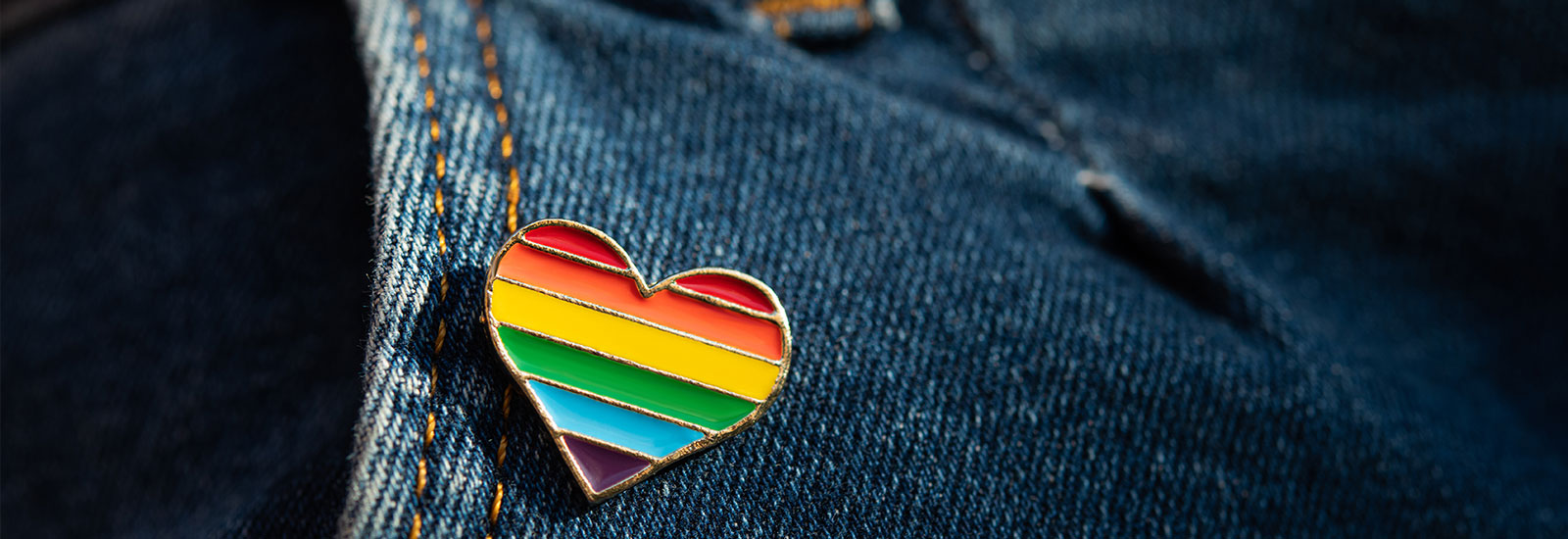 Heart Rainbow Pin Banner